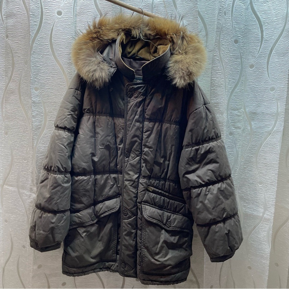 Tiklas Countrywear‎ Champs Brown Puffer Parkas Raccoon Fur Trim Hood CA04346
